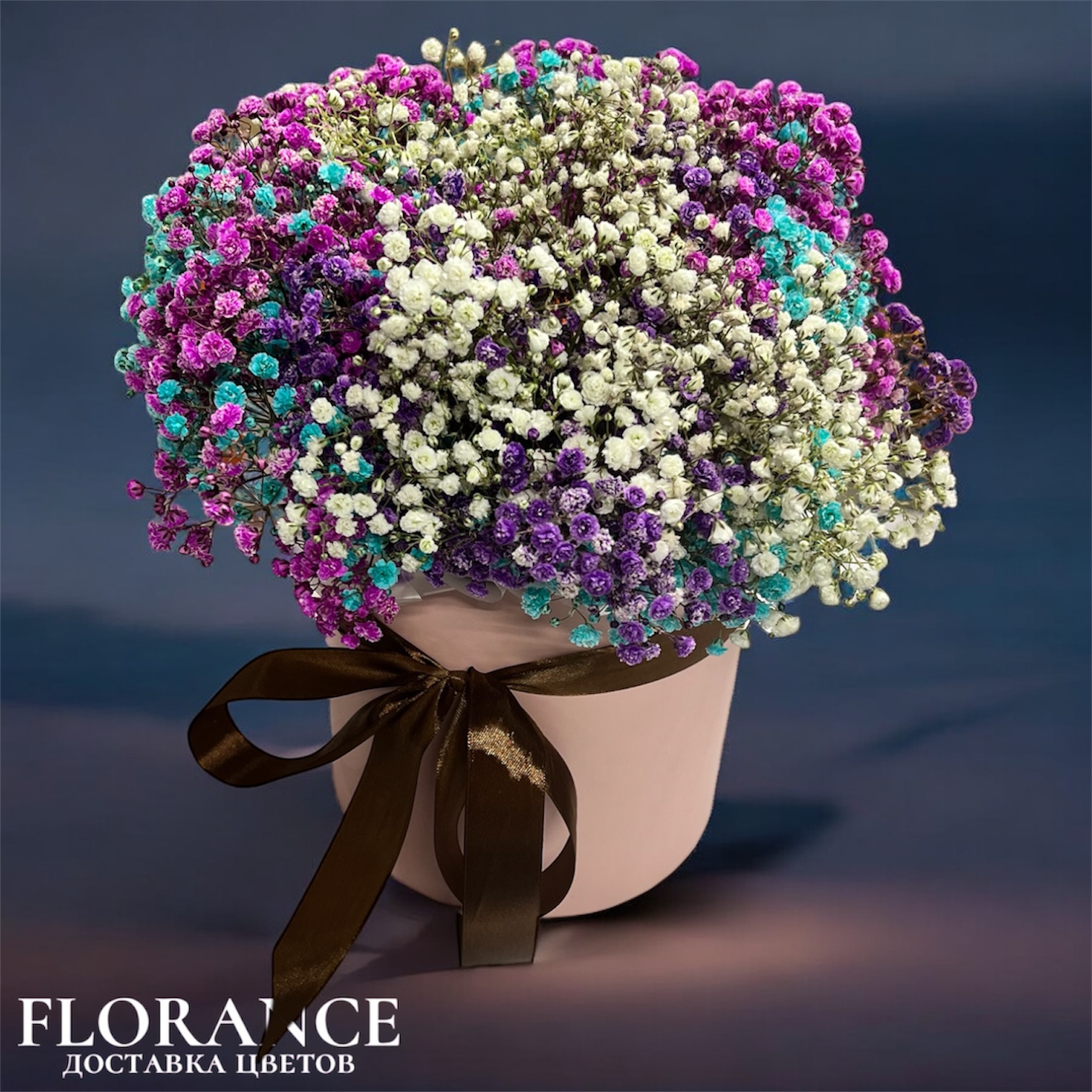 Шляпная Коробка Из гипсофилы "Конфетти" миниатюра 1