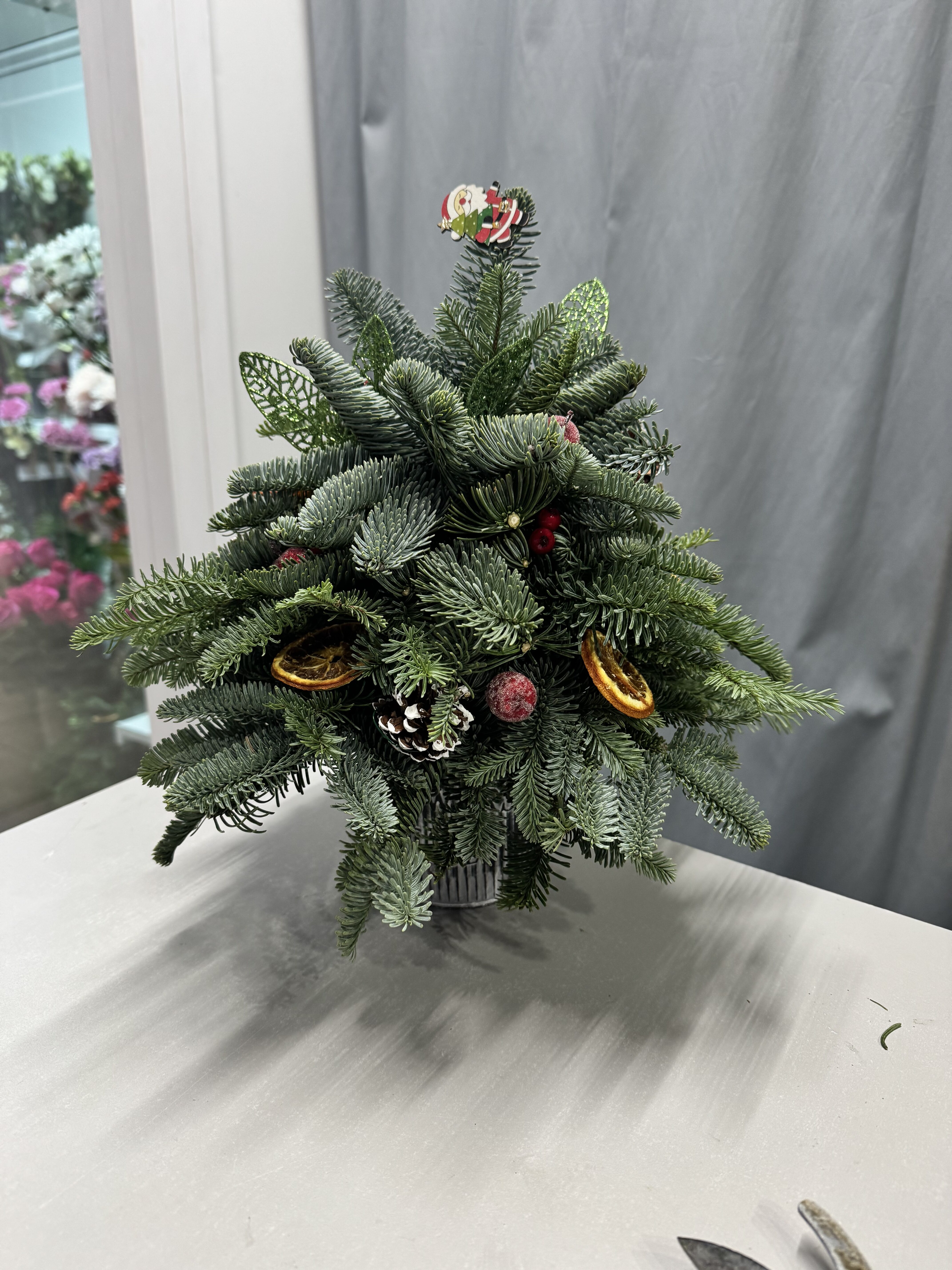 Елочка из нобилиса 40 см миниатюра 4